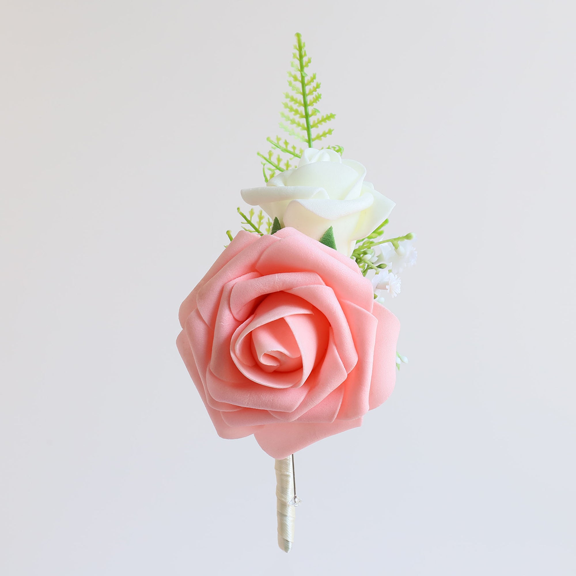 Wedding Prom Party Homecoming Corsage Peach Rose Flower