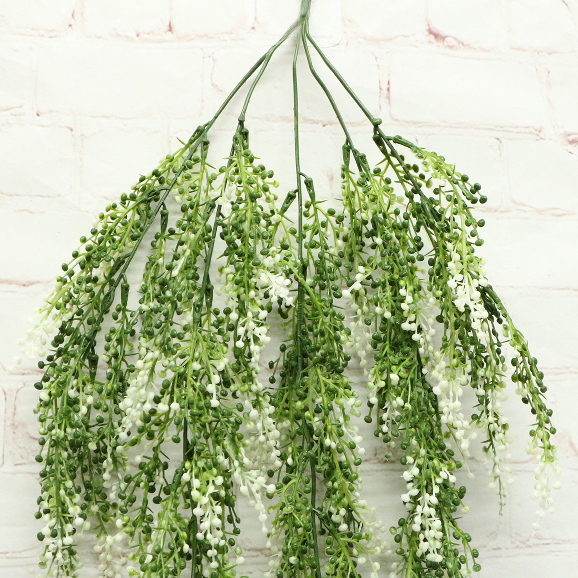 2024 2 Pack Artificial Hanging Plants Flower Rose Vine Silk Garland Hanging  Ivy Vine Basket Plant For Home Party Wedding Arch Garden Wall Decor (white