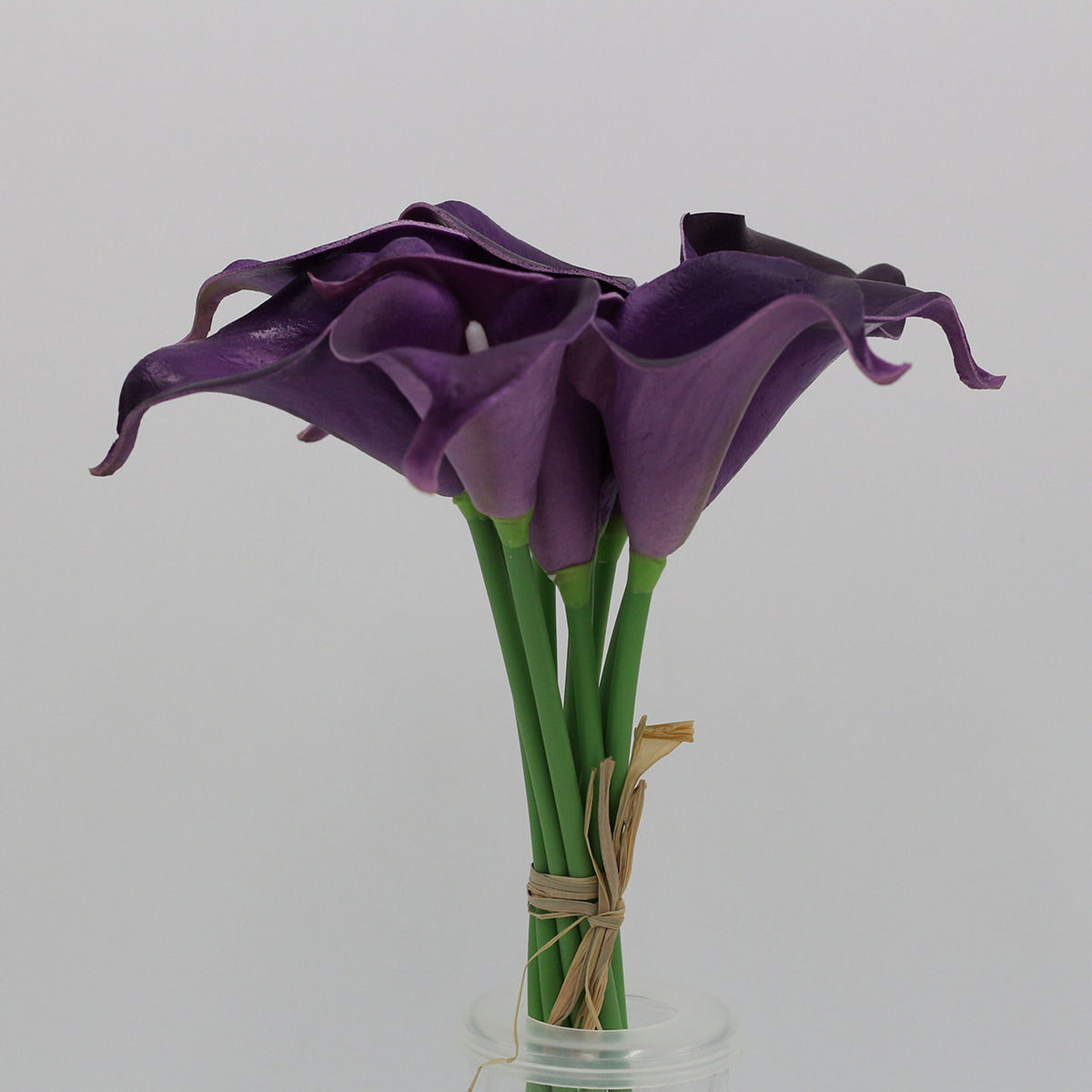 Eggplant Purple Calla Lily Wedding Bouquet - VANRINA