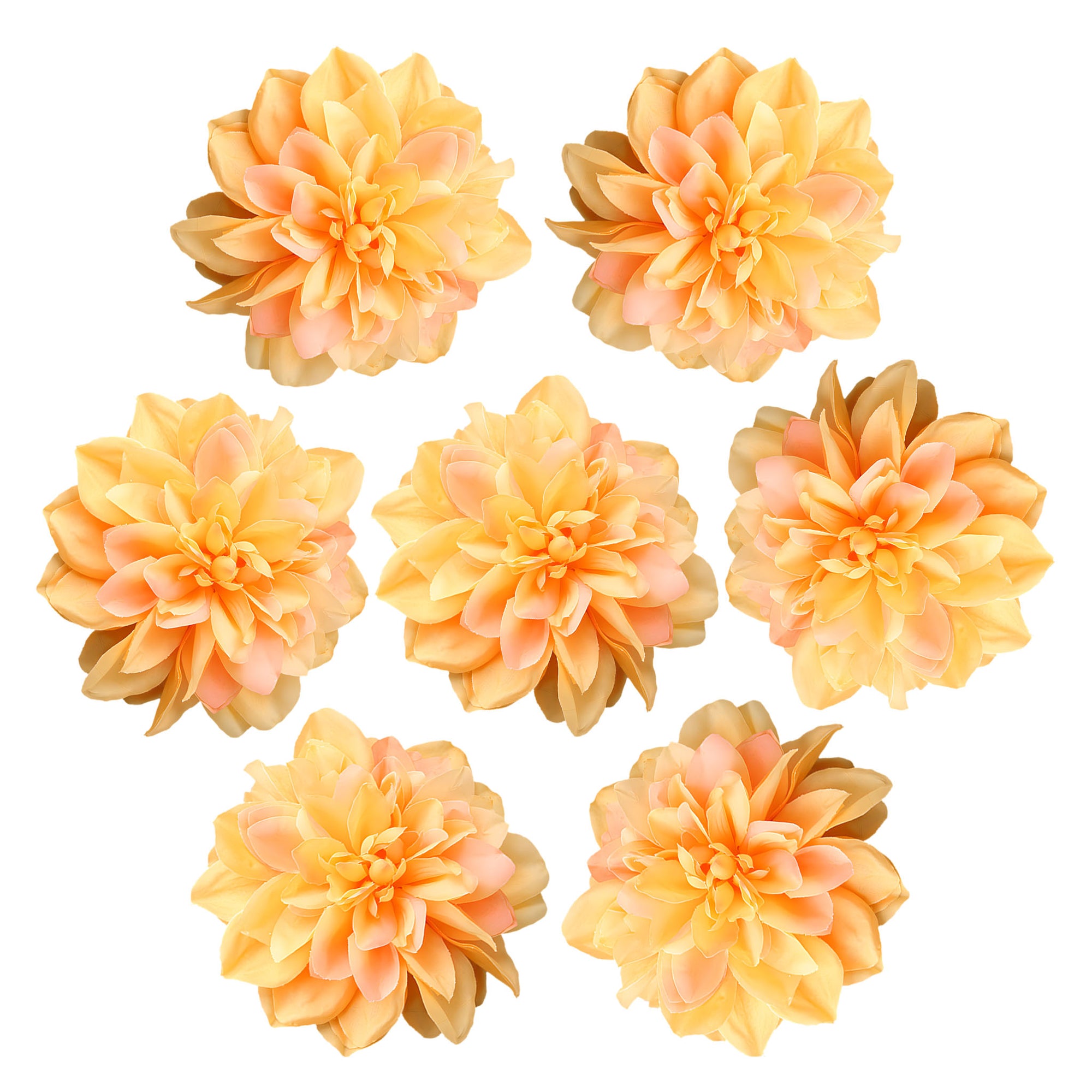 Artificial Dahlia Silk Flower Heads Wholesale Flowers 6"