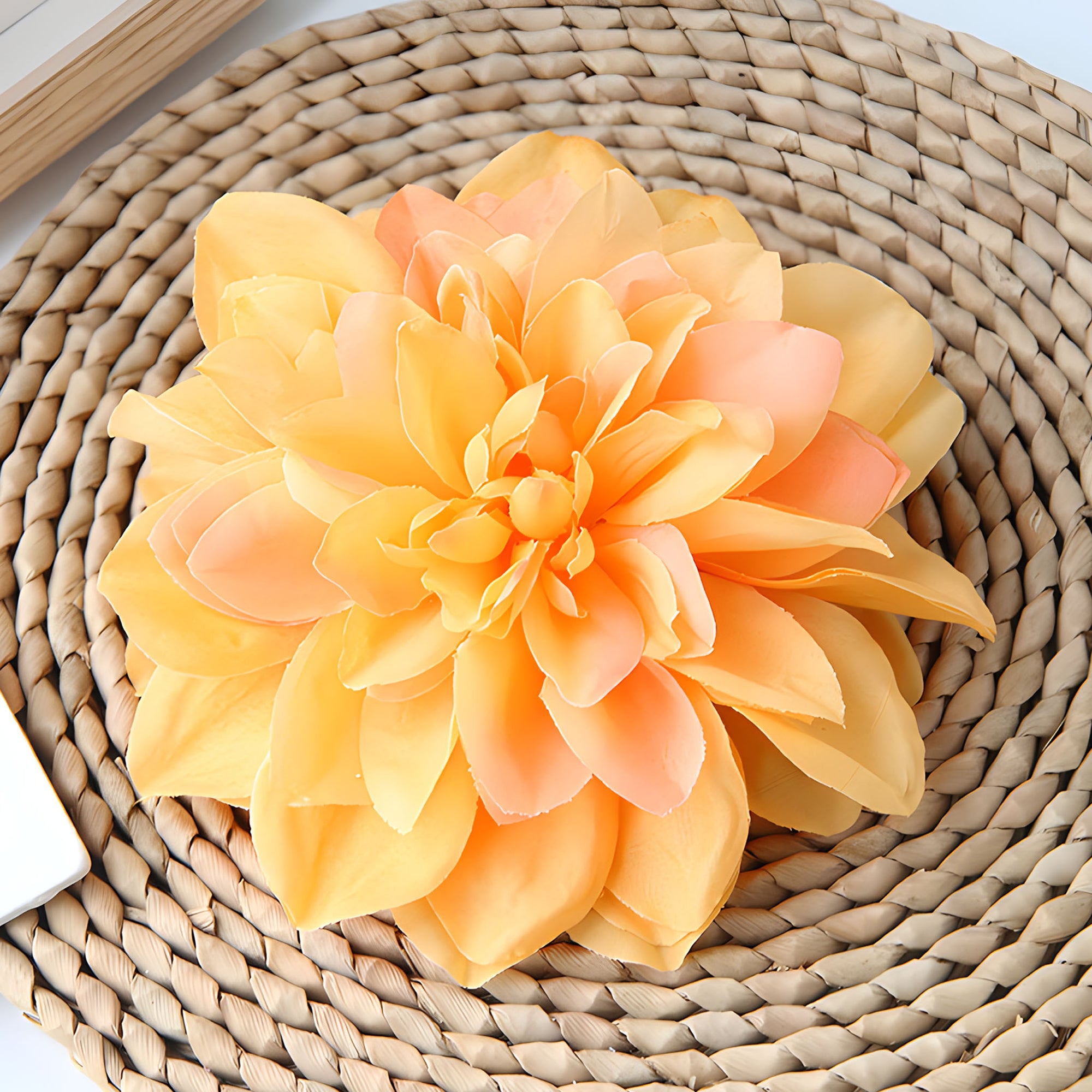 Artificial Dahlia Silk Flower Heads Wholesale Flowers 6"