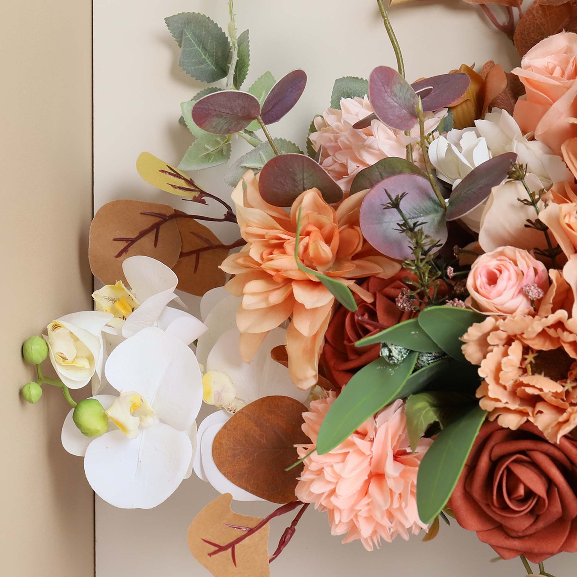 Fall Wedding Bouquets Artificial Terracotta Flowers