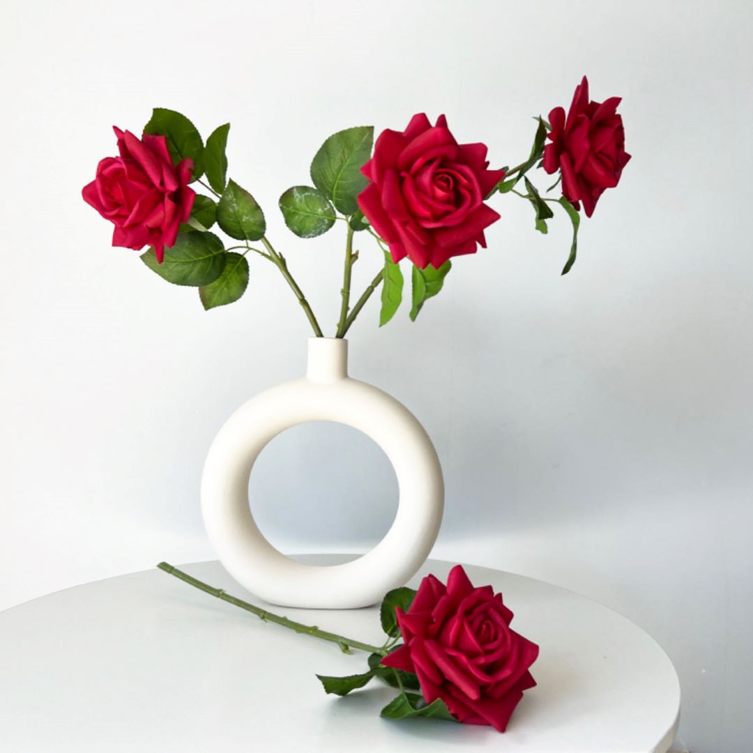 Natural Touch Artificial Flowers Silk Latex Roses