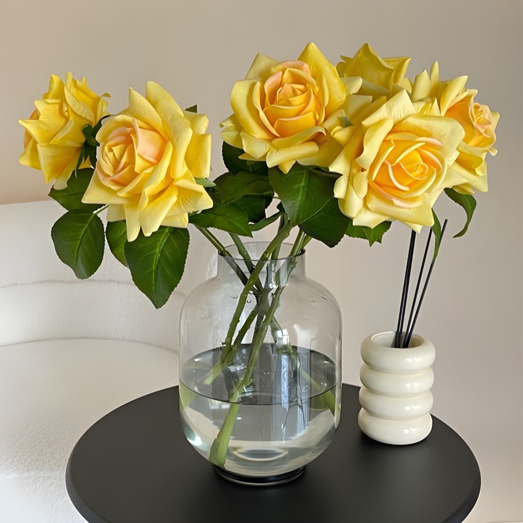 Natural Touch Artificial Flowers Silk Latex Roses