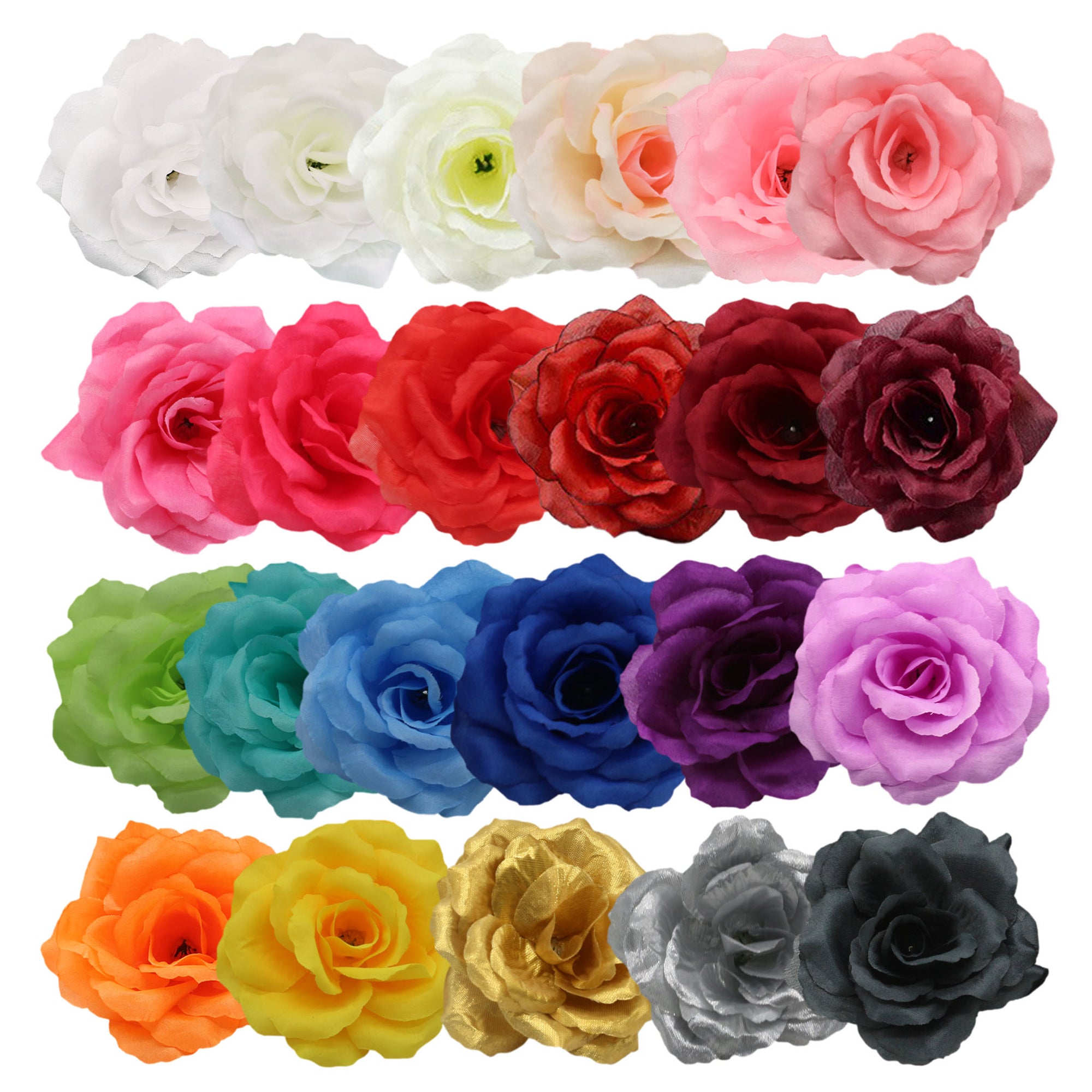 Artificial Roses Flowers Heads, Rose Flower Decoration 5cm