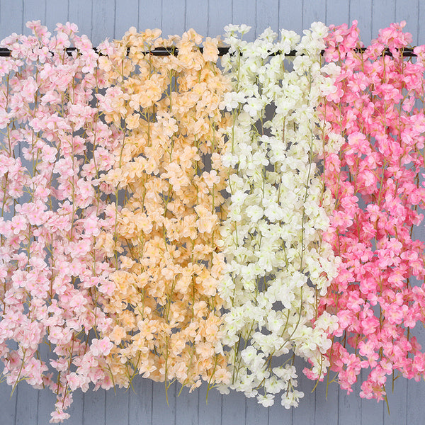 Artificial Cherry Blossom Vines for Wedding Arbor Backdrop - VANRINA