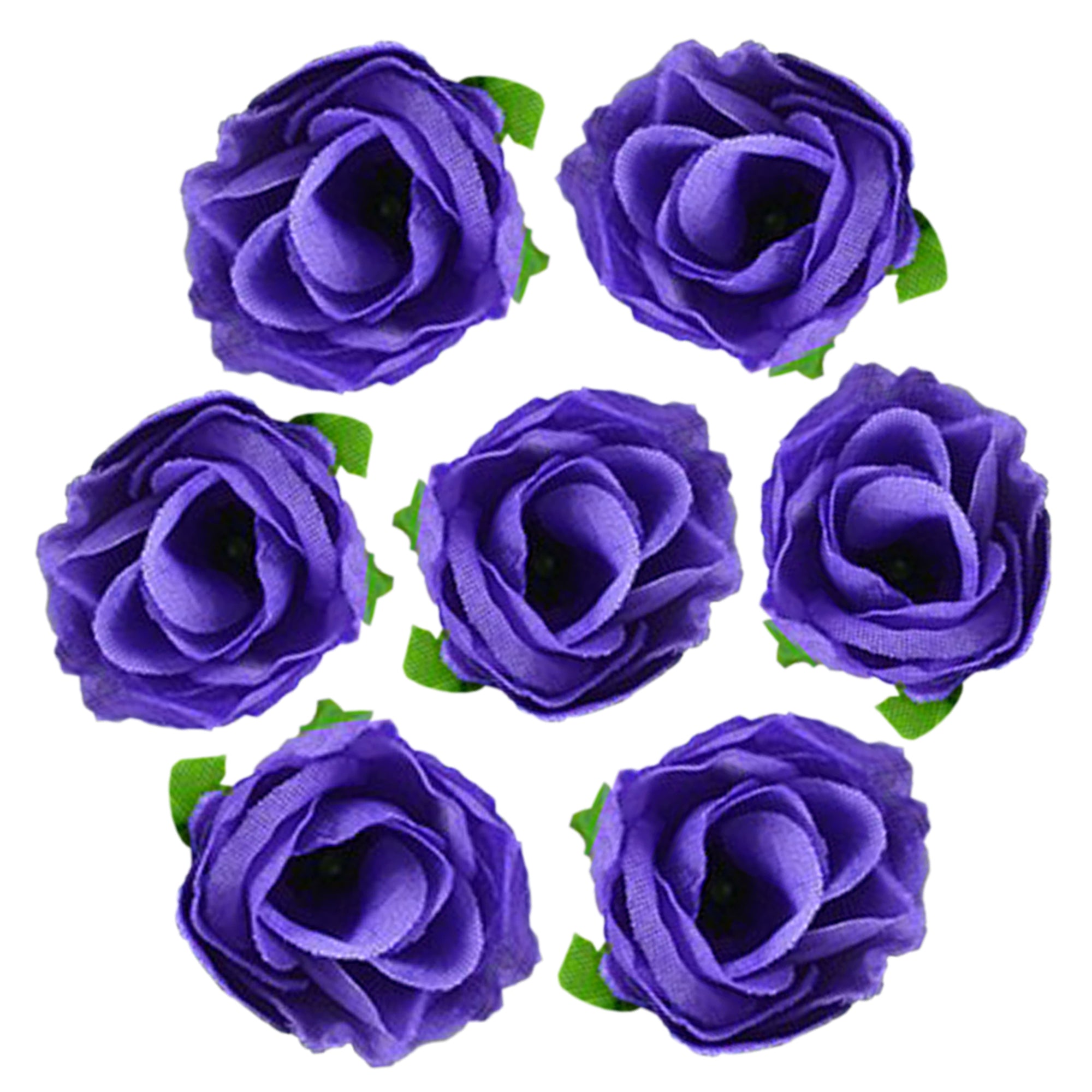 Indigo Blue Faux Small Roses for DIY Headbands Artificial Flower for Crown  Fake 20 Mini Fabric Flower Wholesale Craft Flowers Set Silk Roses 