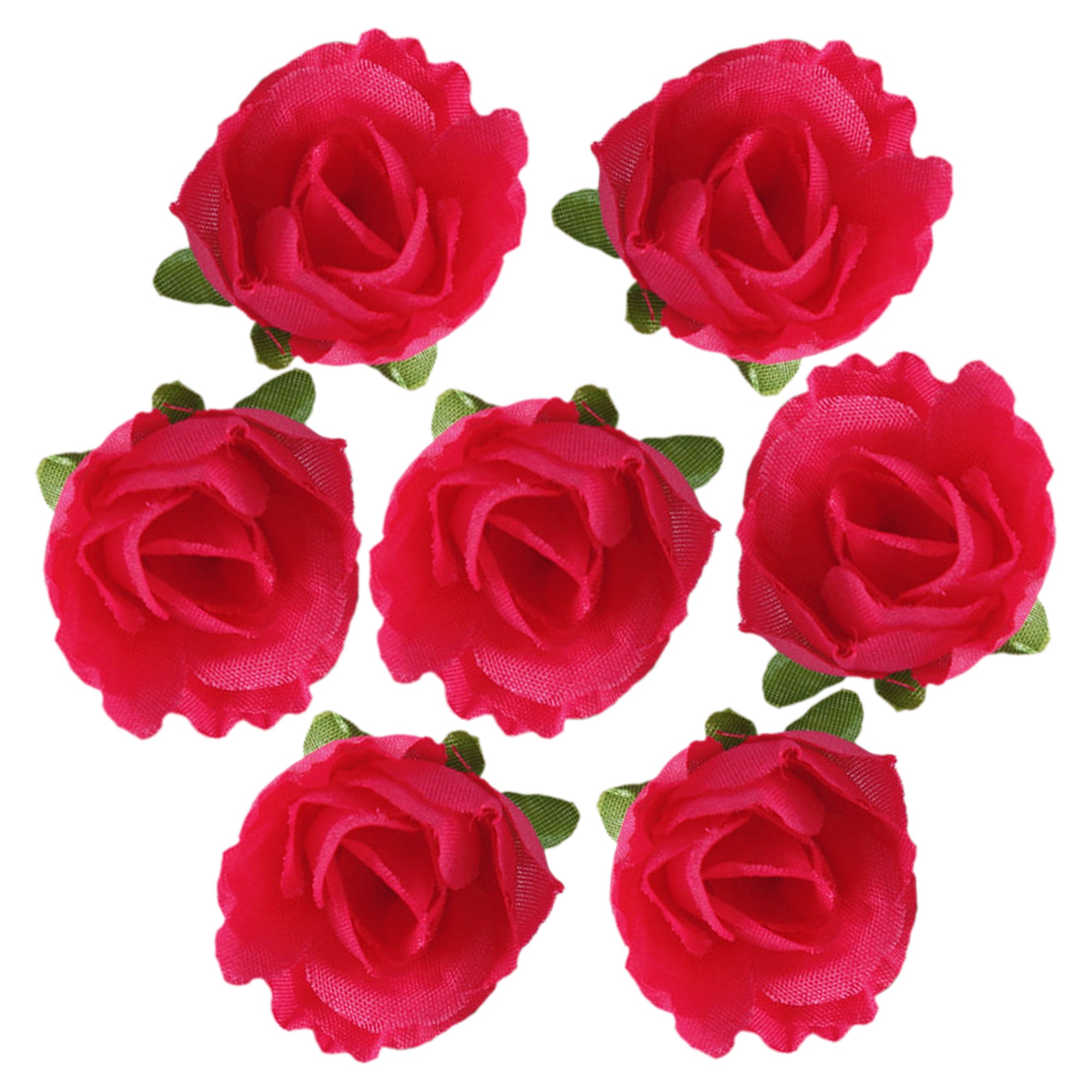 VINTORKY 10pcs Hair Accessory Hair Accessories red Artificial Silk Roses  Fake Rose Flower Heads Artificial Roses Tiny Flowers for Crafts Faux Flower